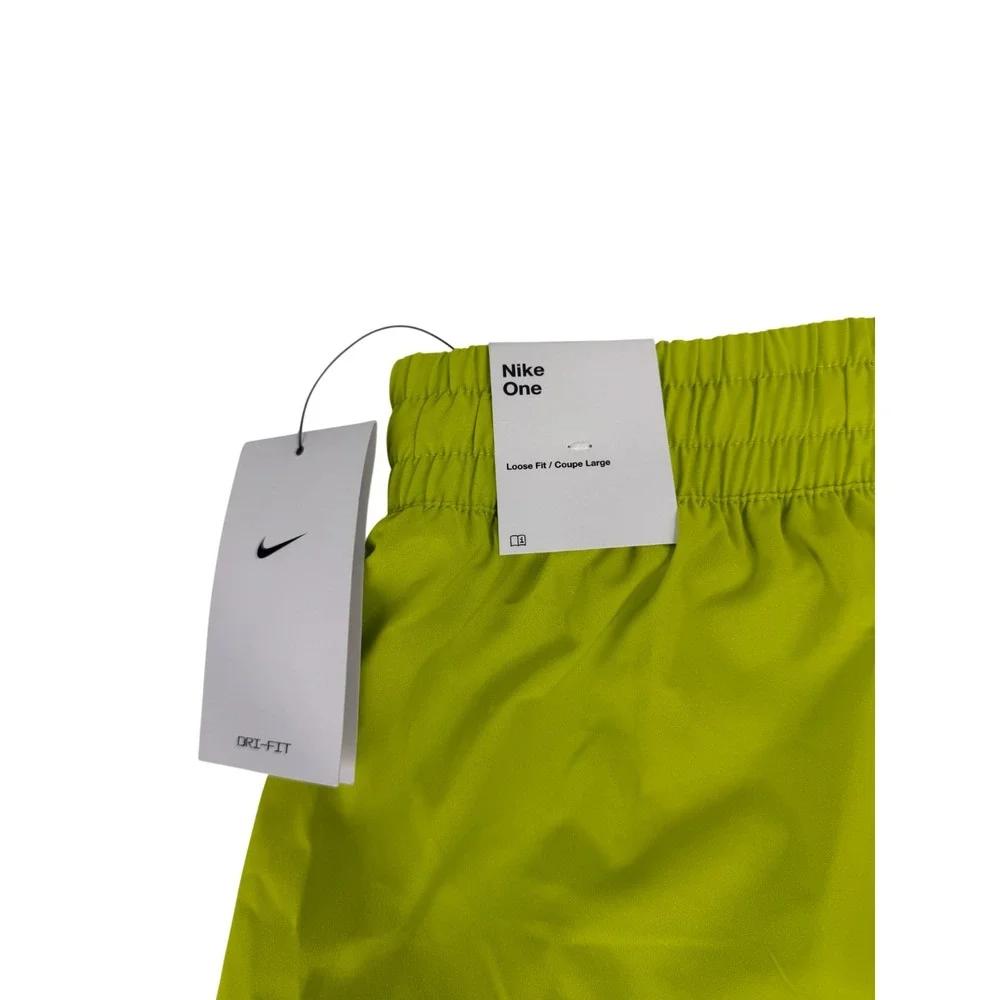 Nike Dri-FIT One High-Waisted Woven Training Shorts Girls L Green New DX4967-308